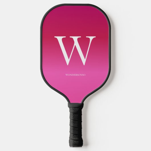 Roze Gradiënt Pickleball Paddle (Voorkant)