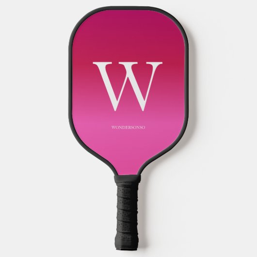 Roze Gradiënt Pickleball Paddle (Achterkant)