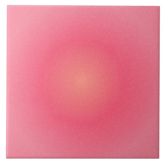 Roze Gradient Sparkle Keramische Tegel Tegeltje (Voorkant)
