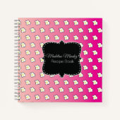Roze gradiënt van gedroogde eieren Recipieboek Notitieboek (Voorkant)