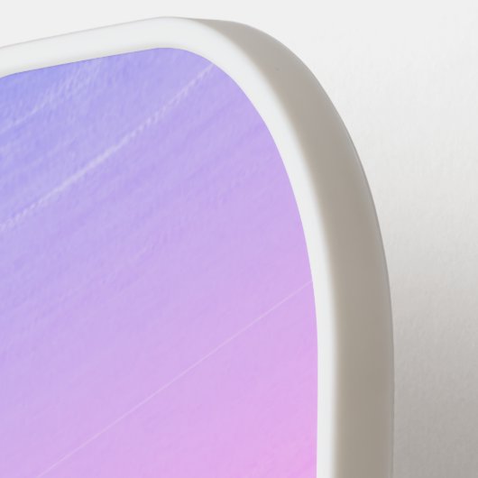 Roze gradiëntmonogram pickleball paddle (Links Detail)