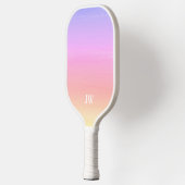Roze gradiëntmonogram pickleball paddle (Links)