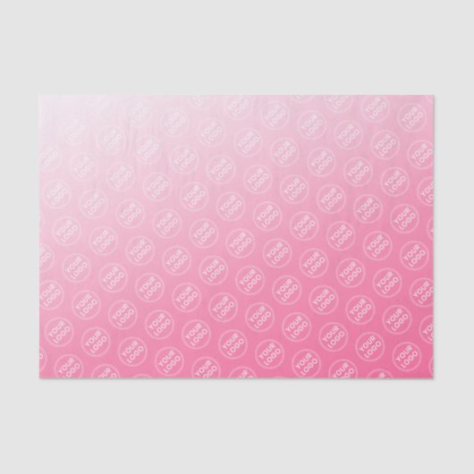 Roze gradiëntpapier voor logo tissuepapier (Voorkant)