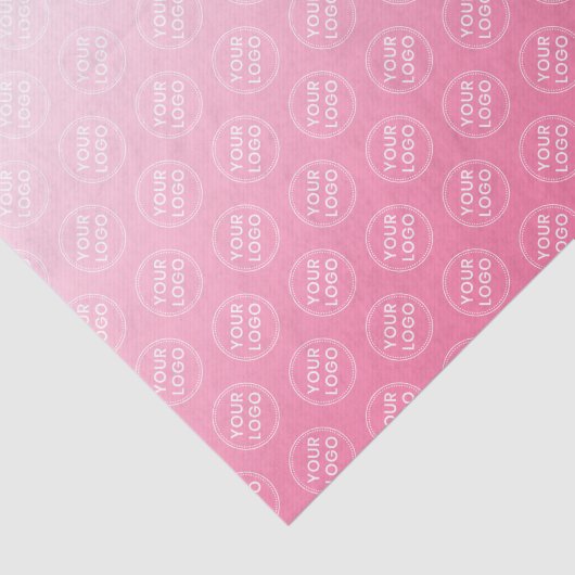 Roze gradiëntpapier voor logo tissuepapier (Detail)