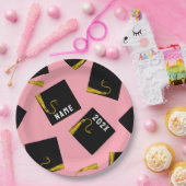 Roze Graduation Party Paper Borden Papieren Bordje (Feest)