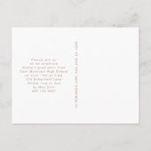 roze graduPartij Fotouitnodiging Aankondigingskaart (Achterkant)