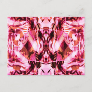 Roze graffiti patroon briefkaart