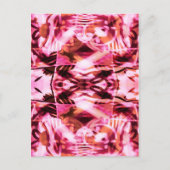 Roze graffiti-patroon briefkaart (Voorkant)