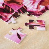 Roze graffiti-patroon legpuzzel (Zijkant)