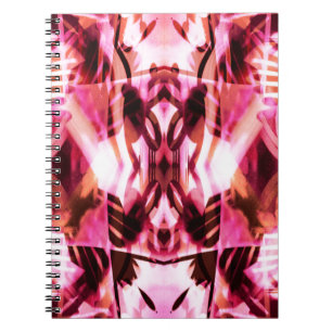 Roze graffiti-patroon notitieboek