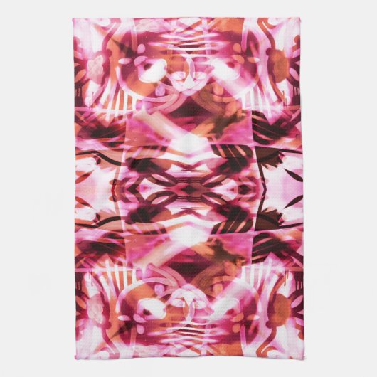 Roze graffiti-patroon theedoek (Verticaal)