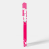 Roze grafische dier iPhone hoes (Achterkant / Links)