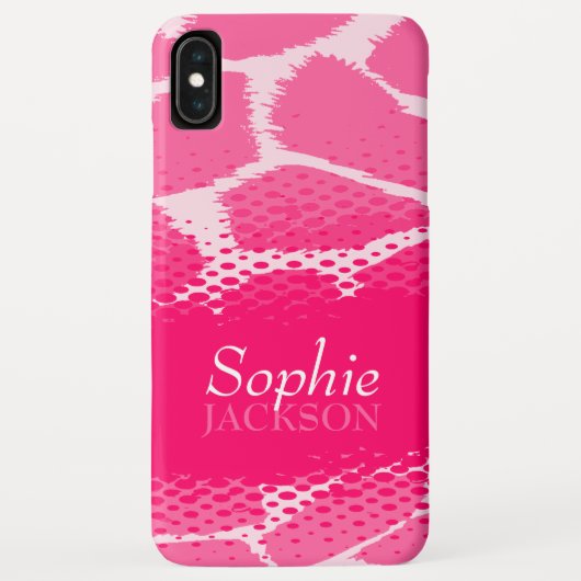 Roze grafische dierlijke afdruk Case-Mate iPhone case (Achterkant)