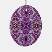 Roze grafische Mandala Keramisch Ornament (Rechts)