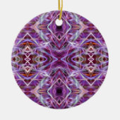 Roze grafische Mandala Keramisch Ornament (Voorkant)