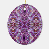 Roze grafische Mandala Keramisch Ornament (Links)