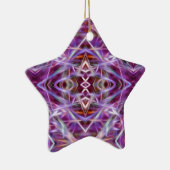 Roze grafische Mandala Keramisch Ornament (Rechts)