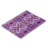 Roze grafische Mandala Notitieboek (Linkerzijde)