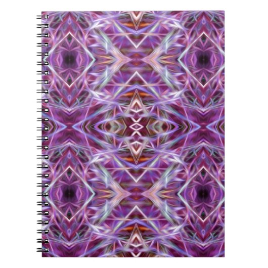 Roze grafische Mandala Notitieboek (Voorkant)