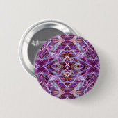 Roze Grafische Mandala Ronde Button 5,7 Cm (Voorkant /achterkant)