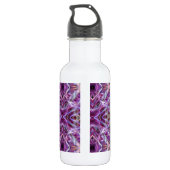 Roze grafische Mandala Waterfles (Achterkant)