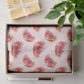 Roze Granaatappel (Design 84 Roze Serie) Tissuepapier (Geschenk)