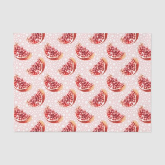 Roze Granaatappel (Design 84 Roze Serie) Tissuepapier (Voorkant)