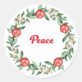 Roze granaatappel Spirituele Stickers - Peace (Voorkant)