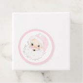 Roze Grandmillenial Santa Labels,  Kerstman Bedankjes Labels (In situ)