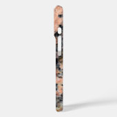 Roze Graniet Monogram- Rock textuur Case-Mate iPhone Case (Achterkant / Links)