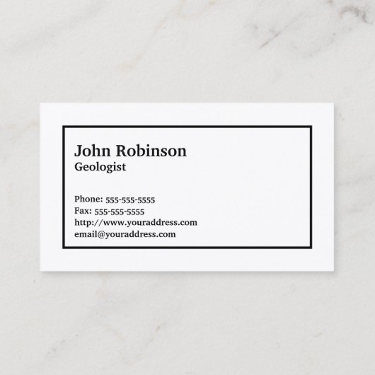 Roze Graniet Rock Textuur met Naam en Monogram Visitekaartje (Achterkant)