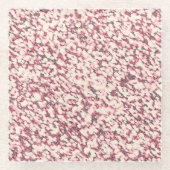 Roze graniet steen textuur glas onderzetter (Voorkant)