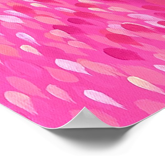 Roze grapefruit Big Head Flamingo - alleen Dahl Poster (Hoek)