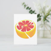 roze grapefruit briefkaart (Staand voorkant)