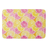 Roze grapefruit & citroen douchegordijn badmat (Voorkant)