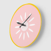 Roze grapefruit grote klok (Hoek)