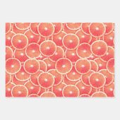 Roze Grapefruit Sinaasappel en Limoen Slices Inpakpapier Vel (Voorkant)