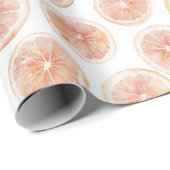 Roze Grapefruit Verjaardag Cadeaupapier (Rol Hoek)