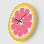 Roze grapefruitdia grote klok (Hoek)