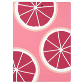 Roze grapefruitdia klembord (Achterkant)