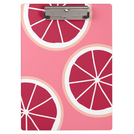 Roze grapefruitdia klembord (Voorkant)