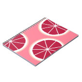 Roze grapefruitdia notitieboek (Linkerzijde)