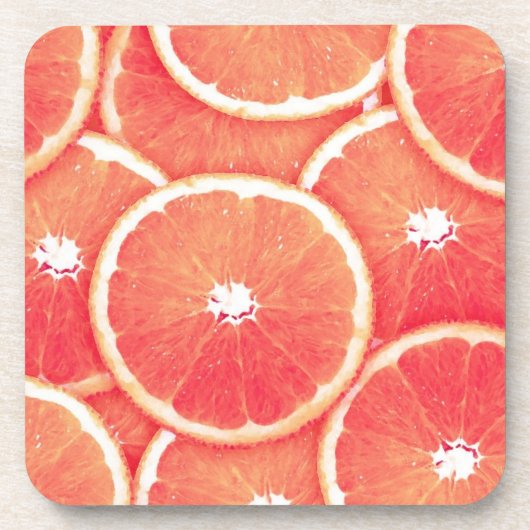 Roze grapefruitmoes bier onderzetter (Voorkant)