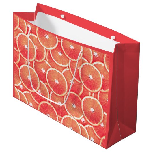 Roze grapefruitmoes groot cadeauzakje (Voorkant Gekanteld)