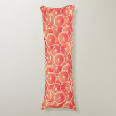 Roze grapefruitmoes lichaamskussen (Voorkant Verticaal)