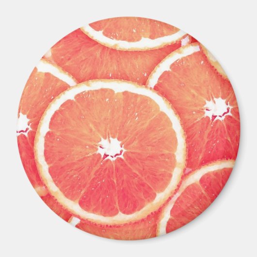 Roze grapefruitmoes magneet (Voorkant)