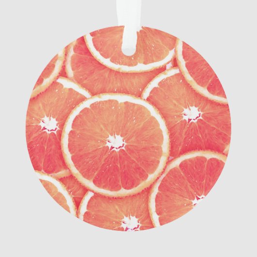Roze grapefruitmoes ornament (achterkant)