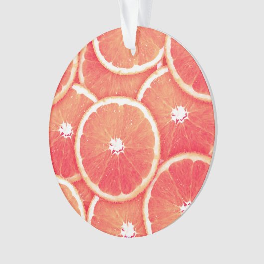 Roze grapefruitmoes ornament (voorkant)
