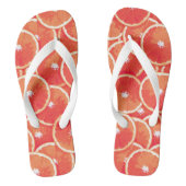 Roze grapefruitmoes teenslippers (Voetbed)