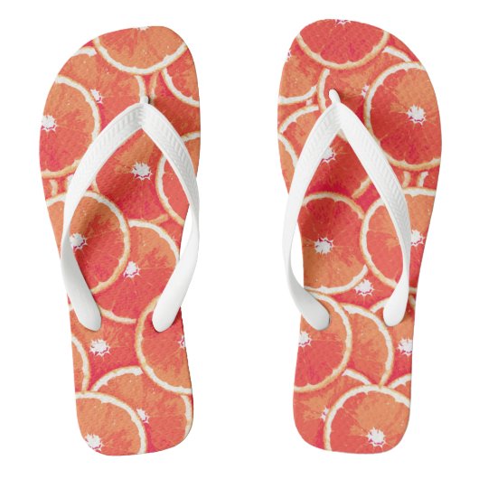 Roze grapefruitmoes teenslippers (Voetbed)